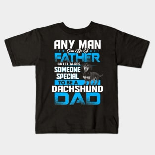 Dachshund Dad Dog Fathers Day Kids T-Shirt